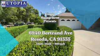 Glendale Property Management  6940 Bertrand Avenue Reseda CA 91335 [upl. by Lourdes]