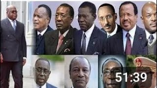 10 PRÉSIDENT AFRICAIN EN COMPLICITÉ YA COUP DÉTAT YA FATSHI VOICI LEUR NOM [upl. by Roldan]