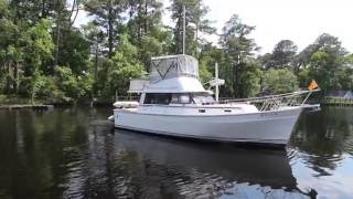 Mainship 34 Trawler 1982 EL NIDO SOLD by Bob Starr October 2016 [upl. by Tterrej]