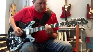 Hagstrom Viking Deluxe Tremar with a lot of gain [upl. by Bellew]