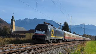 Bahnverkehr im Inntal zwischen den traumhaften Alpen [upl. by Adnawyt]