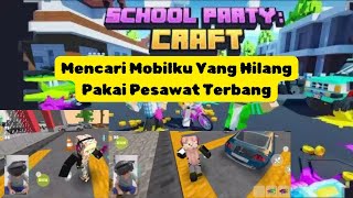 Party Craft  Part 2  Mengejar Mobil Yang Hilang Pakai Pesawat bersama Si Bocil Eza zizafun [upl. by Illehs86]