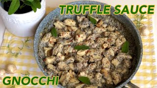 Homemade gnocchi with truffle sauce VEGAN [upl. by Gawen413]