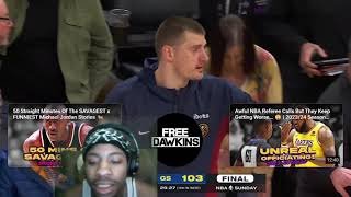 Nuggets vs Warriors Highlights Reaction [upl. by Chauncey]