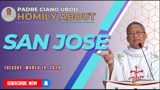 Fr Ciano Homily about SAN JOSE  03192024 [upl. by Sherrard]