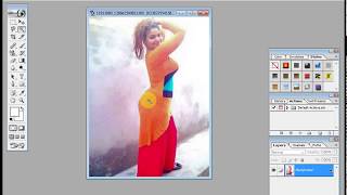 Photo Effect Change Dress Color adobe photoshop 70 [upl. by Anayik]