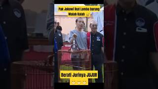 Walaupun kalah tetep happy pak jokowi ikut lomba burung prabowo jokowi [upl. by Jowett947]