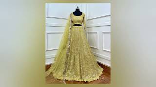 yellow long frock  beautiful design fancy work [upl. by Hirasuna]