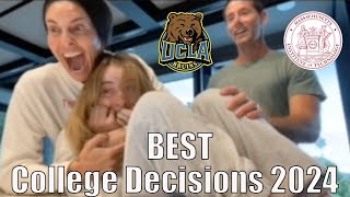 Best College Acceptance Reactions  Class of 2024 Compilation UCLA Stanford MIT etc [upl. by Sidell722]