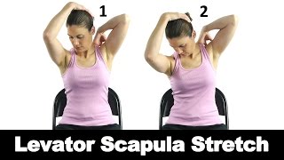 Levator Scapula Stretch  Ask Doctor Jo [upl. by Leumel]