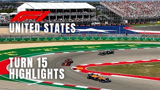 2021 F1 US Grand Prix  Highlights from Turn 15 Grandstand Top Row Seats [upl. by Gurevich51]