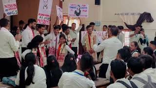 Campaigning time🤍 Nalbari College Student Union election 20242025  Nalbari College [upl. by Etnomal903]