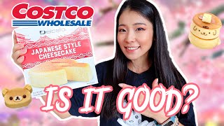 Costco Japanese Style Cheesecake review Costco Asian food taste test delcato japanese cheesecake [upl. by Colby]