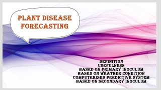 Plant Disease Forecasting Complete Detail PATH 311 Hindi Explanation [upl. by Shannen334]