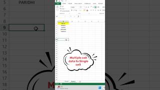 Copy Multiple Cell Data and Paste into a Single Sheet in Excel excel [upl. by Almeida]