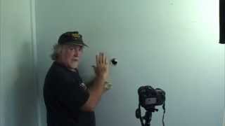 How to patch a hole from door knob being pushed through wall Using the most basic procedure Easy [upl. by Phila]