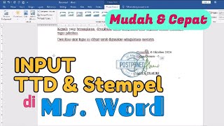 Cara Input Tanda Tangan di Word  Edit Tanpa Ribet [upl. by Enened707]