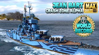 Battleship Jean Bart new damage world record  World of Warships [upl. by Ellicec]