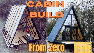 Building an AFrame Cabin in 3 Days Our Prefabricated Kit Journey [upl. by Jari766]