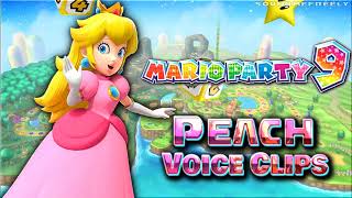 All Princess Peach Voice Clips • Mario Party 9 • Voice Lines • Nintendo Wii 2012 Samantha Kelly [upl. by Glynas]