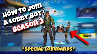 How to use a lobby bot  Fortnite Chapter 2 Season 3 [upl. by Amadas561]