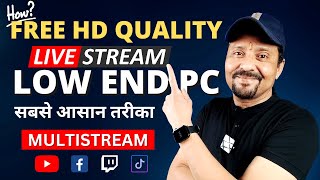 Free HD Quality Live Streaming From Low End PC  Mobizen Live Studio  Best Multi Streaming Platform [upl. by Ariem203]