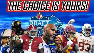 Detroit Lions NFL Fan Driven MOCK DRAFT Live Stream EXTRAVAGANZA [upl. by Petulia358]