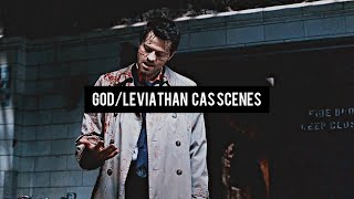 HD Supernatural  GodLeviathan Castiel Scenes [upl. by Alane]