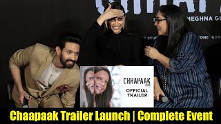 Chhapaak  Official Trailer Launch  Deepika Padukone  Vikrant Massey  10 January 2020 [upl. by Atirahs]