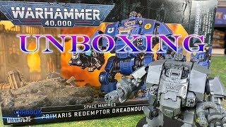 Warhammer 40000  Primaris Redemptor Dreadnought Unboxing [upl. by Hara]