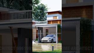 contemporary house in Kerala  small house design in Kerala  single floor smallhouse shortsfeed [upl. by Oiramel]