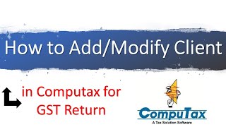 How to AddModifyDelete Party in Comptax For GST Return II आइये हम सब आसानी शब्दों में समझते है। [upl. by Innek]