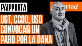 UGT CCOO USO y otras asociaciones convocan un paro de 10 minutos  por las víctimas de la DANA [upl. by Nerwal]