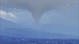 Funnel Cloud spotted in Santa Paula California Tuesday afternoon [upl. by Reinar]