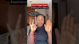 Put a finger down childhood fun edition fingerdown putafingerdownchallenge shortsafrica viral [upl. by Eugor]