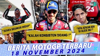 Komentar Bagnaia Usai Gagal Juara 😭 Pedrosa Gelar Martin Seumur Hidup 🥰 Bastia Marah ke Aleix [upl. by Natanoj]