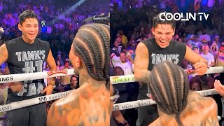 Tank Davis and Ryan Garcia LAUGHING AFTER Frank Martin KNOCKOUT [upl. by Ahsinra160]