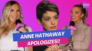 Anne Hathaway APOLOGIZES To Journalist After Cringeworthy Interview [upl. by Lifton260]