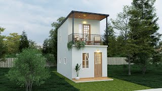 Two Storey House  Tiny Home  3X6 Meters [upl. by Greenburg775]