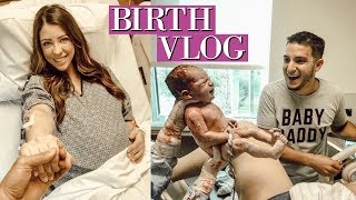 EMOTIONAL LIVE BIRTH VLOG  24 HOUR LABOR SUCCESSFUL VBAC [upl. by Ykciv]