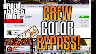 GTA 5 Online  Social Club RGB Crew Color Bypass Tutorial [upl. by Tessler]