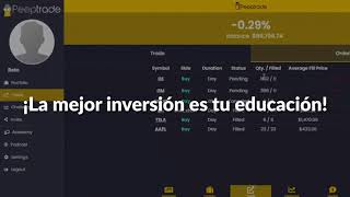 Peeptrade Premium La Mejor Plataforma de Educación Financiera de Latinoamérica [upl. by Nordek771]