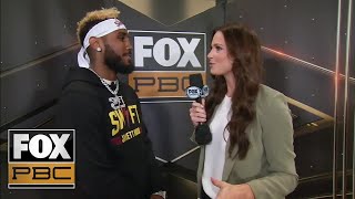 Jarrett Hurd speaks with Heidi Androl before press conference  INTERVIEW  PBC ON FOX [upl. by Aidan]