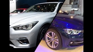 2017 BMW 3 Series vs 2017 Infiniti Q50 [upl. by Ahsema]