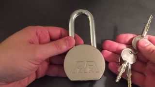 44 quotPick Proofquot Angal 12 Pin Cross Lock Padlock Picked [upl. by Pudendas]