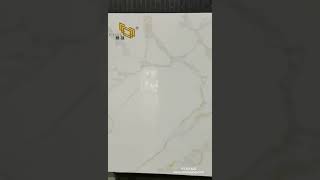 Calacatta Quartz with Gold Veining Quartz Stone Slab for Countertop NT405 [upl. by Amii]