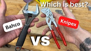 Knipex Pliers Wrench vs Bahco Adjustable Wrench  Which is Best [upl. by Negriv]