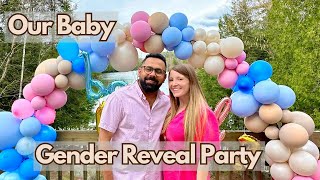 Our Baby Gender Reveal Party 🩷💙 [upl. by Borlase]