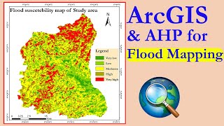 How to make flood mapping using AHP and ArcGIS gistube1896 [upl. by Harman888]