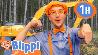 Blippi and his Excavator Friend  Fun with Blippi  Blippi Educational Songs for Kids [upl. by Jedd49]